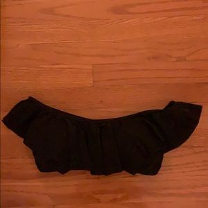 Black off the shoulder bathing suit top